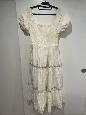White Cottage Core Dress by Rachel Zoe